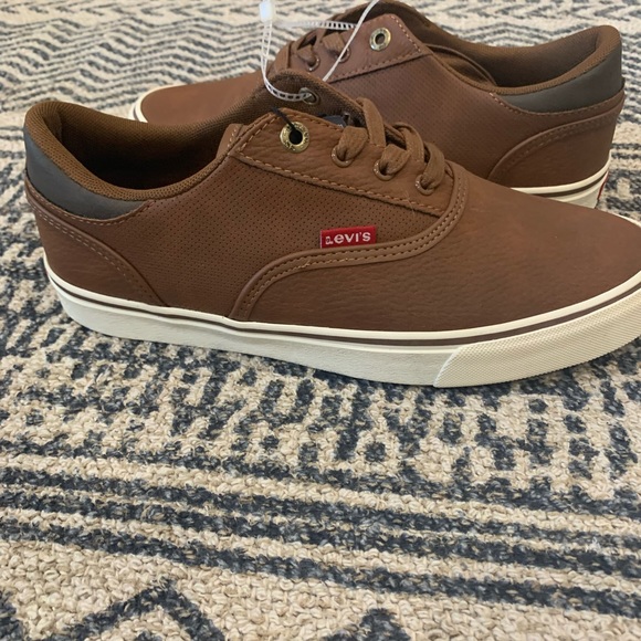 Levi’s Brown Men Shoes Size 8 - Picture 2 of 4